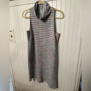 Akemi + Kin Mock neck Multi-Colored Stripe XS shift dress